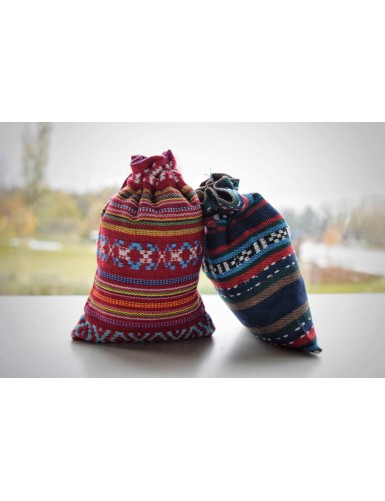 Săculeț din material cu imprimeu cu lavandă